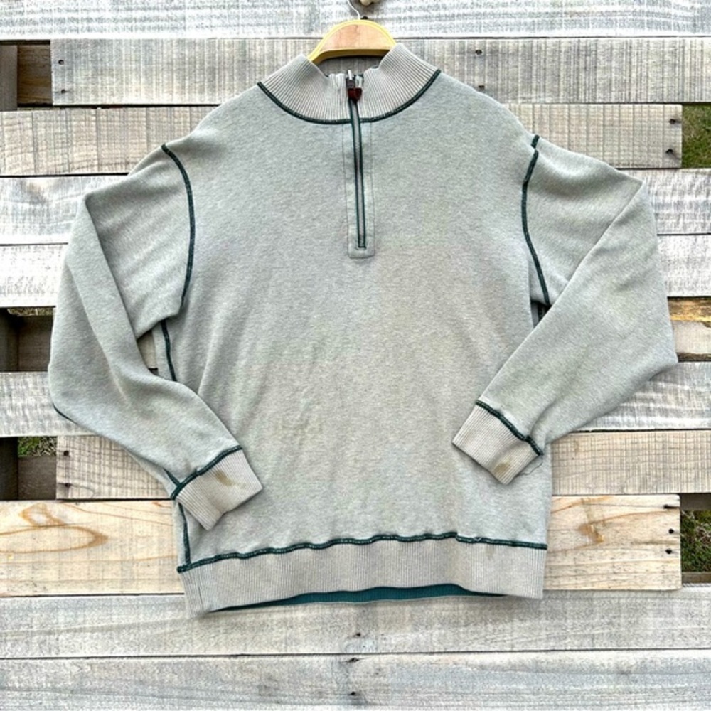 Men’s vintage Woolrich reversible quarter zip sweater Size L